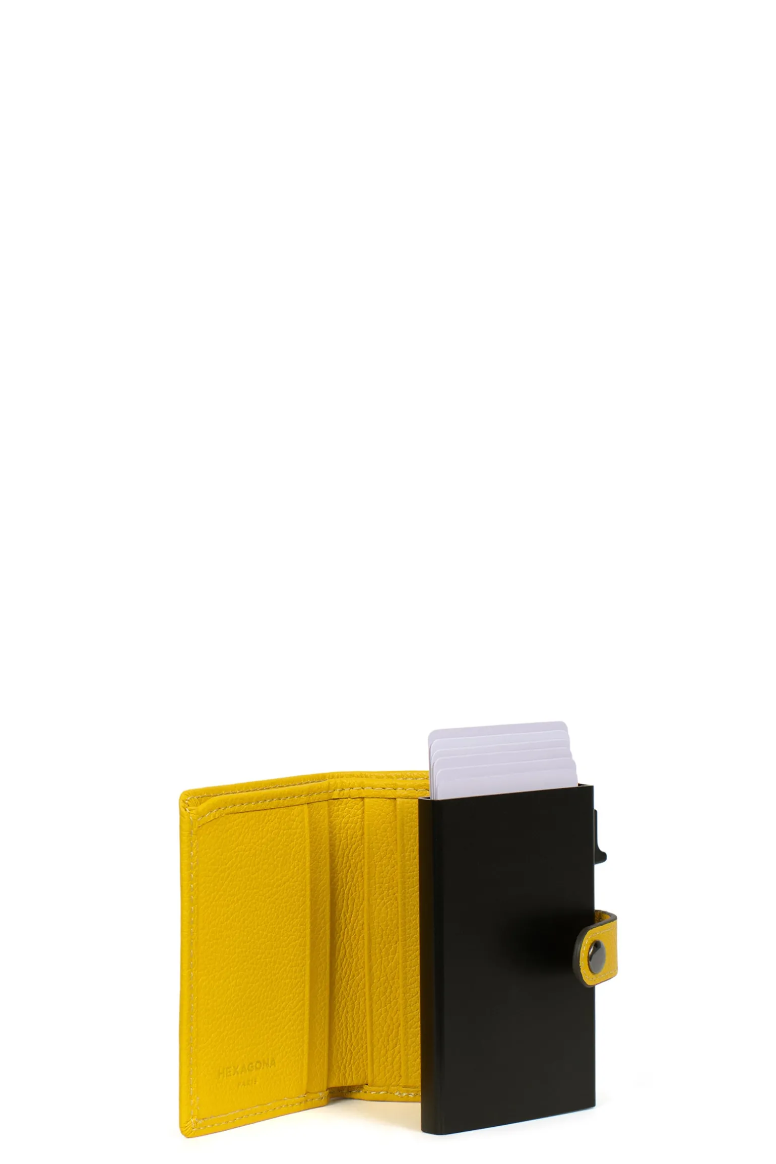 Boîtier porte-cartes - 2 volets - Stop RFID - Cuir