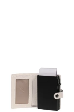 Boîtier porte-cartes - 1 volet - Stop RFID - Cuir