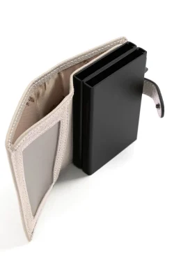 Boîtier porte-cartes - 1 volet - Stop RFID - Cuir