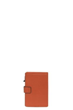 Boîtier porte-cartes - 1 volet - Stop RFID - Cuir