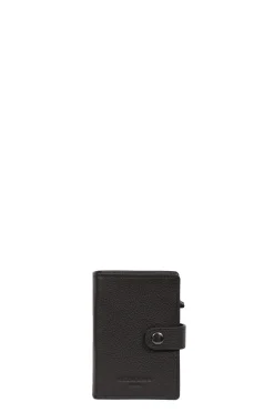 Boîtier porte-cartes - 1 volet - Stop RFID - Cuir