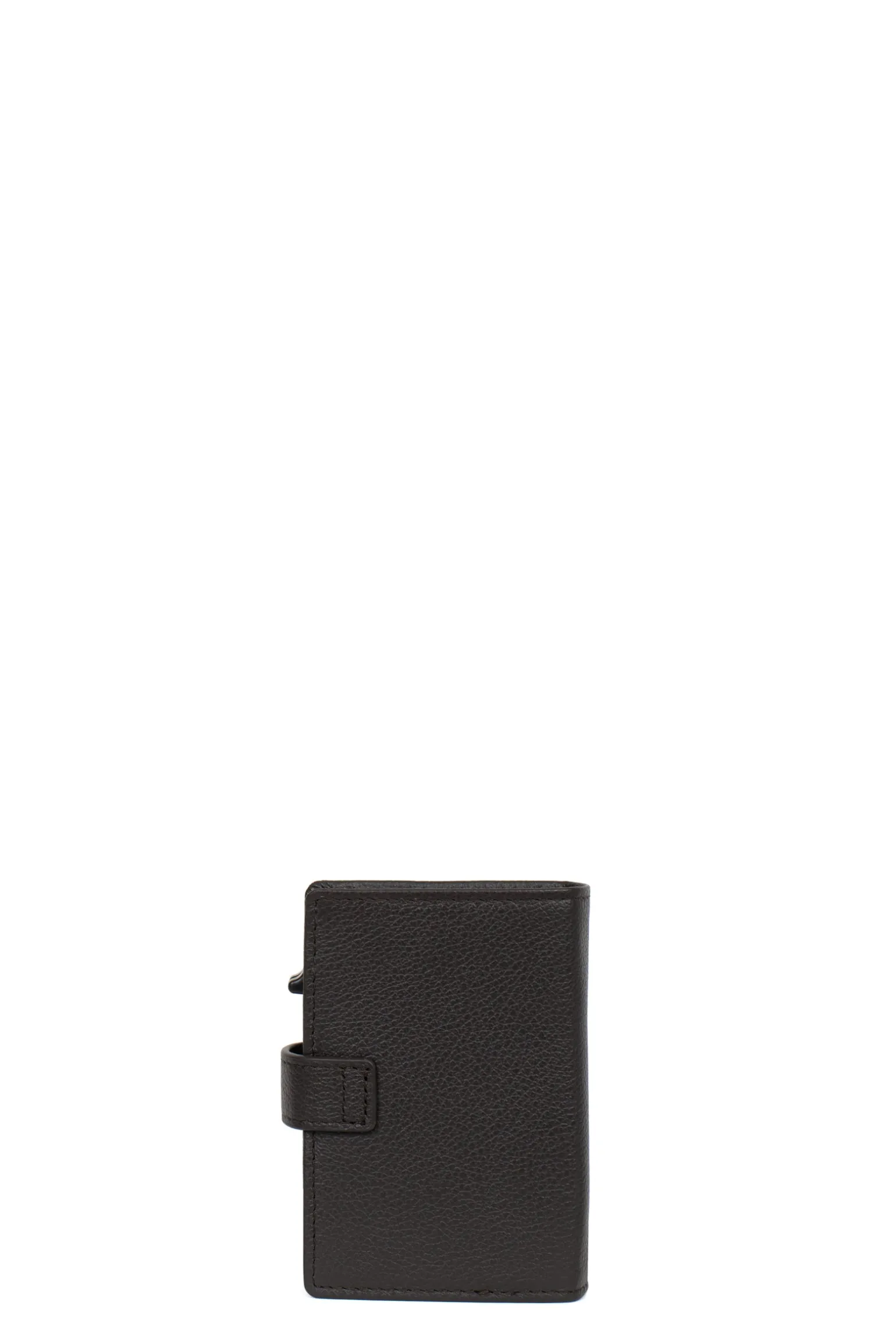 Boîtier porte-cartes - 1 volet - Stop RFID - Cuir