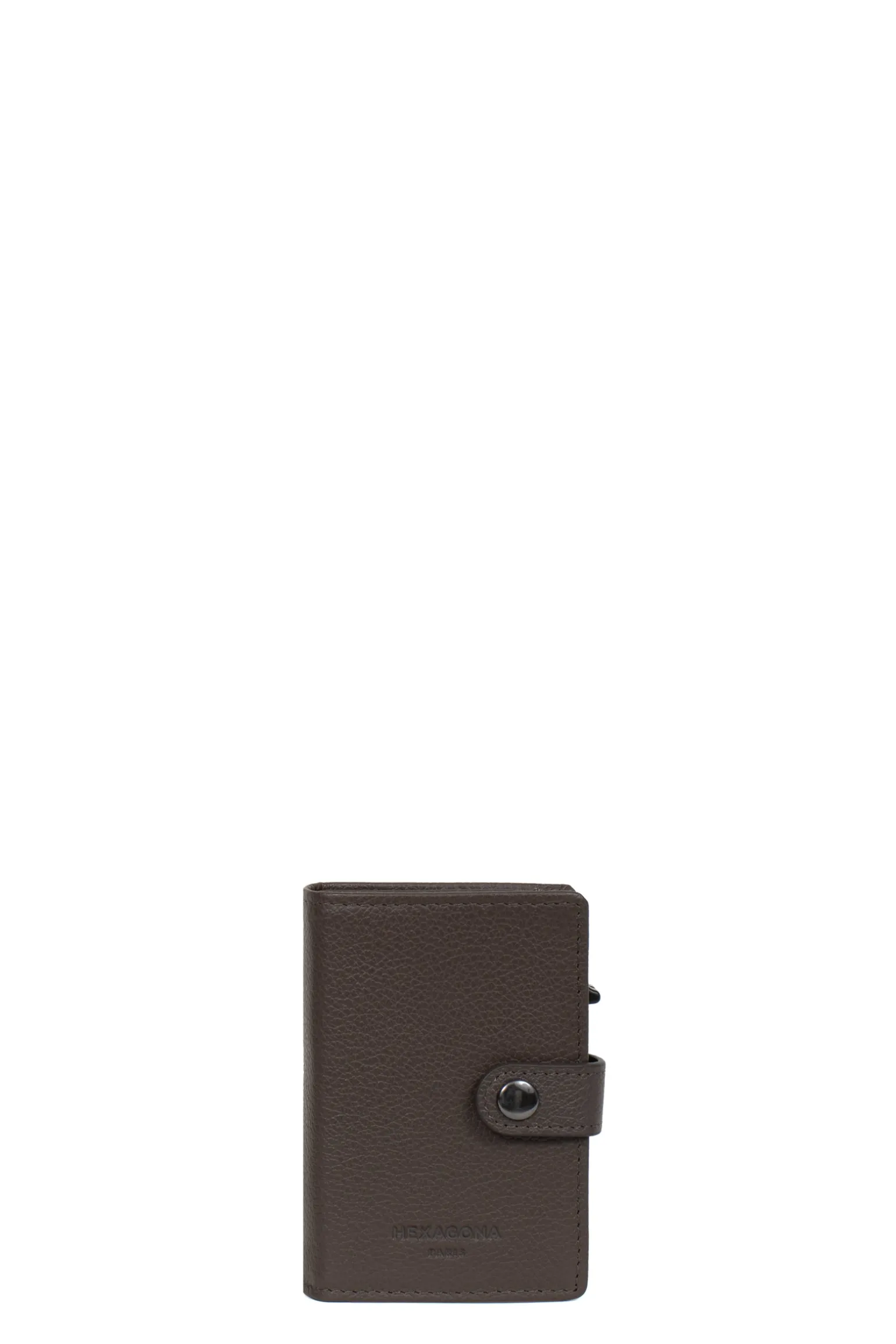 Boîtier porte-cartes - 1 volet - Stop RFID - Cuir
