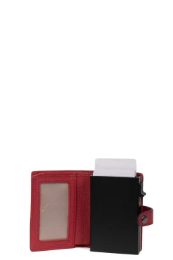 Boîtier porte-cartes - 1 volet - Stop RFID - Cuir