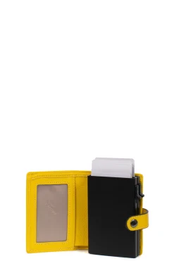 Boîtier porte-cartes - 1 volet - Stop RFID - Cuir