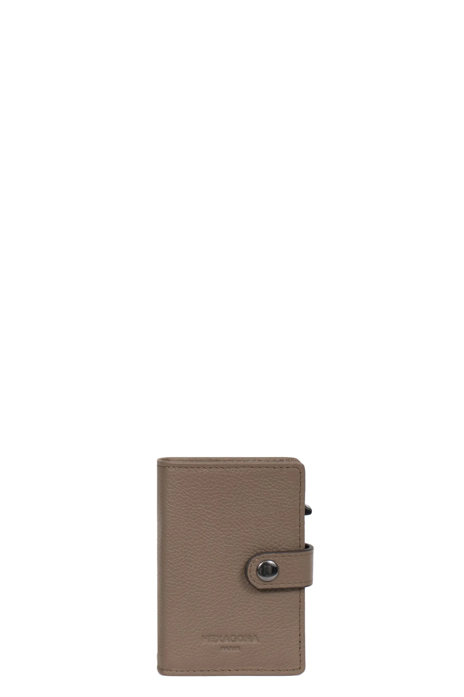 Boîtier porte-cartes - 1 volet - Stop RFID - Cuir