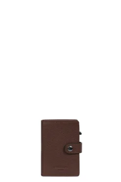 Boîtier porte-cartes - 1 volet - Stop RFID - Cuir