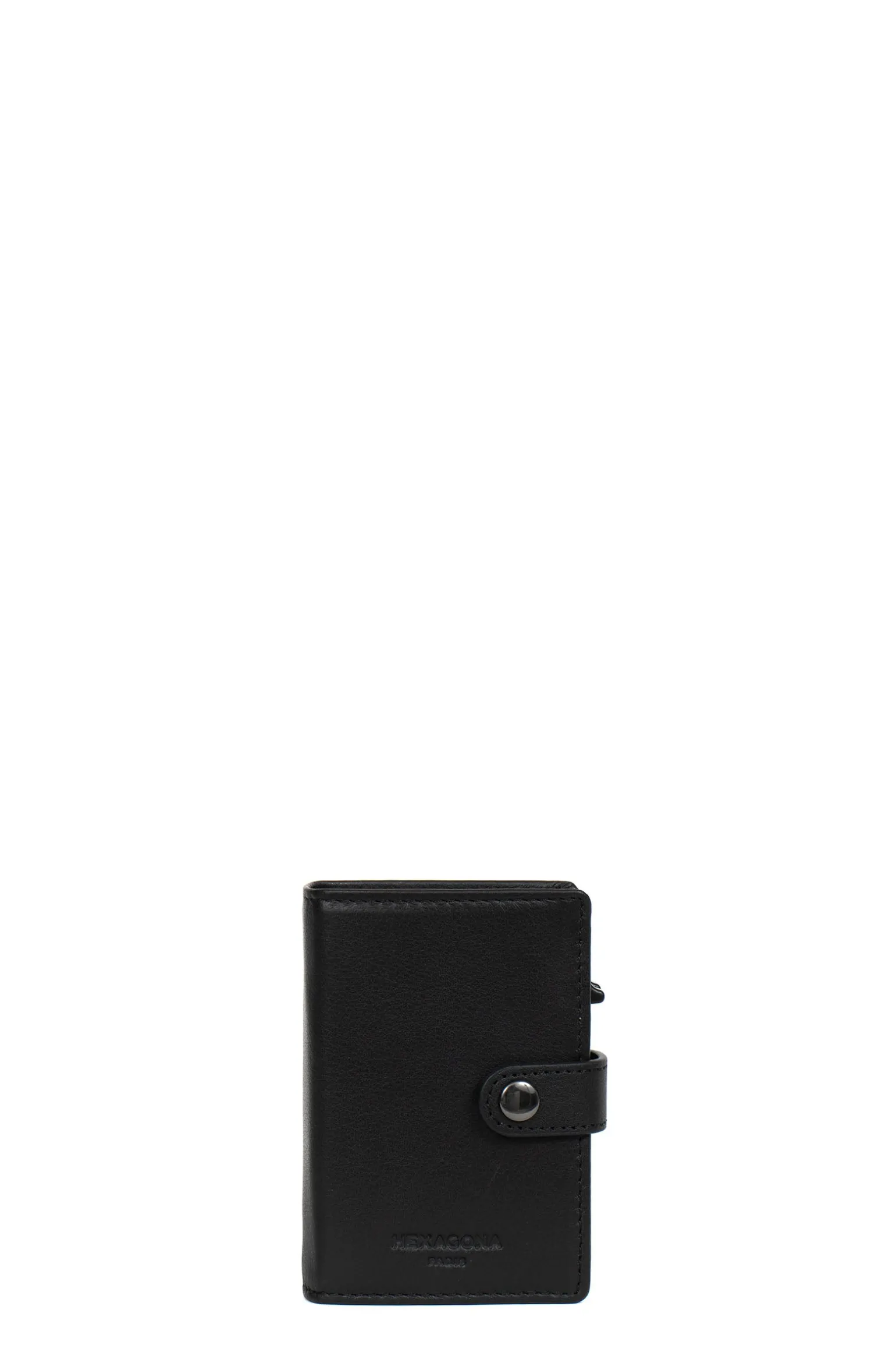 Boîtier porte-cartes - 1 volet - Stop RFID - Cuir
