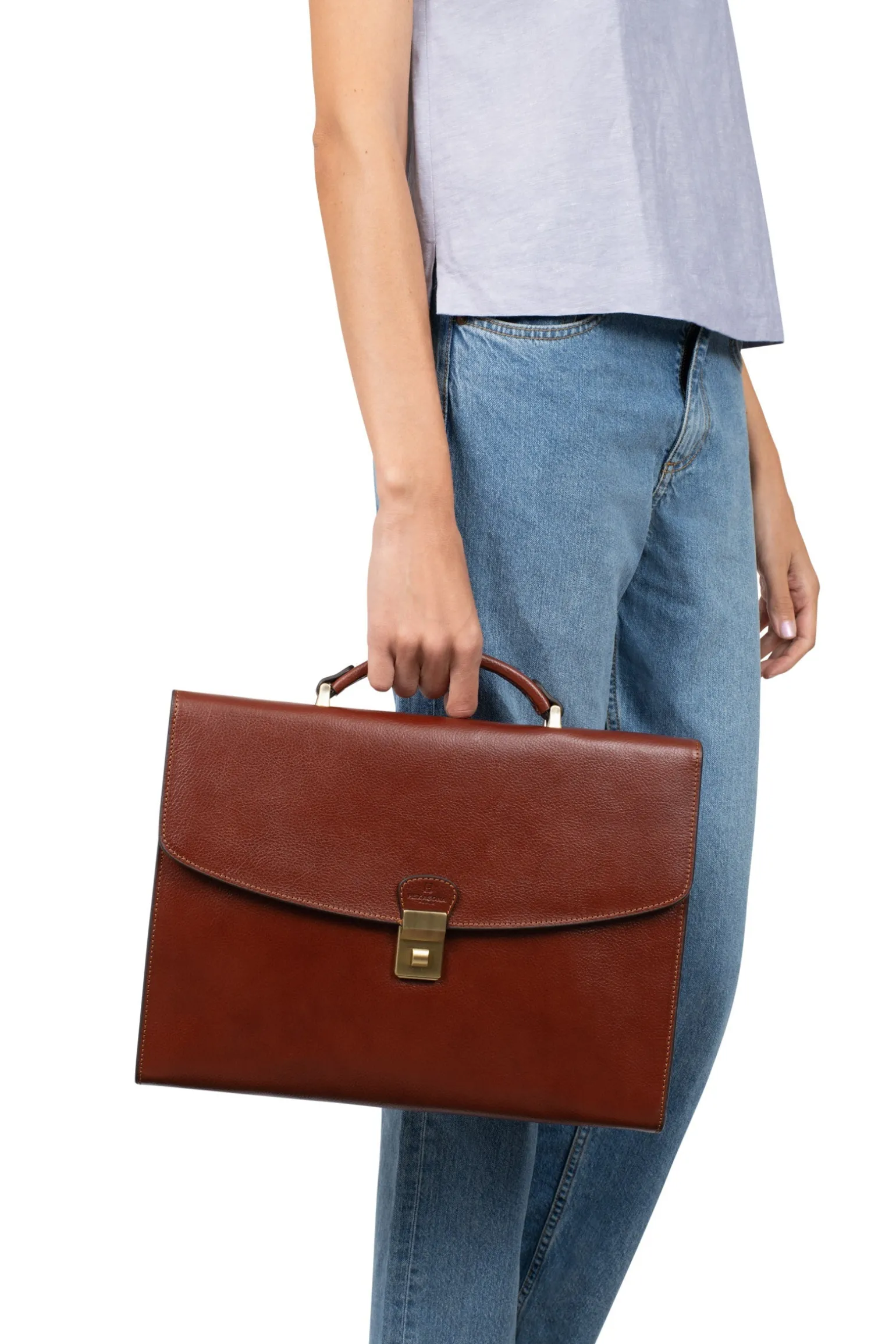 Cartable - A4 - Cuir