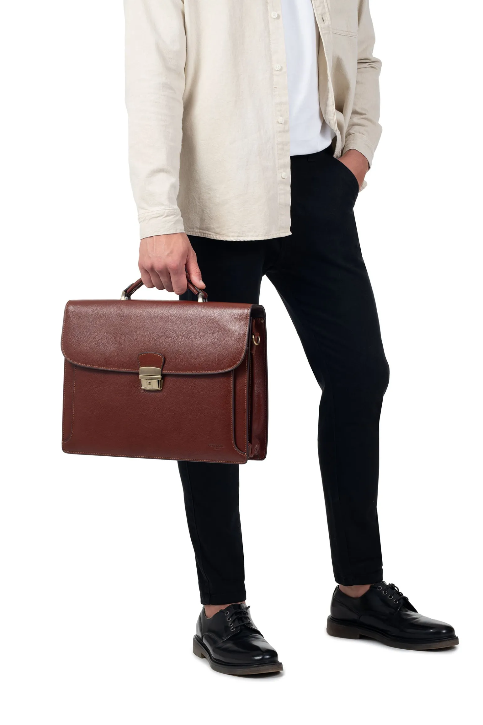 Cartable - A4 - Cuir