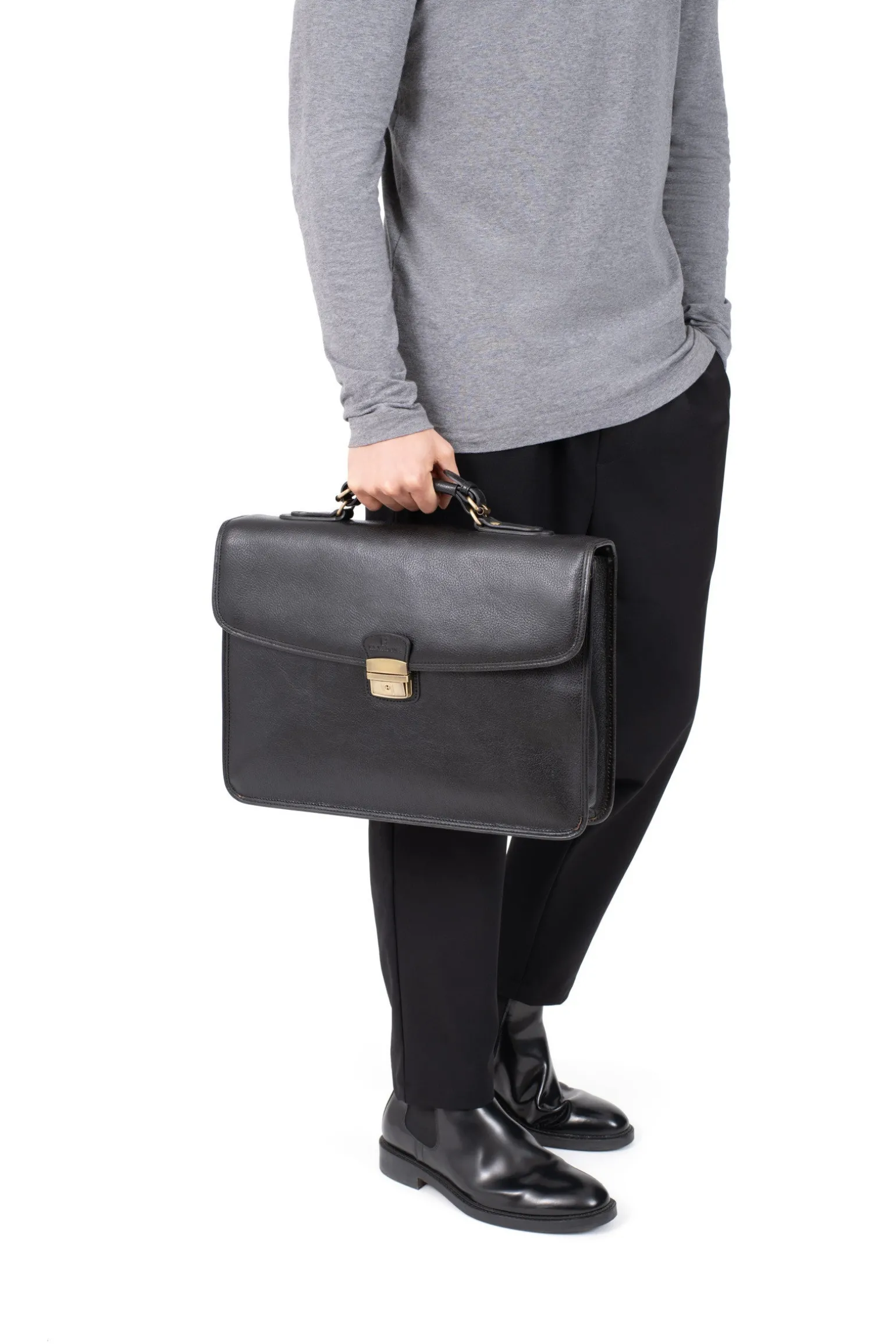 Cartable - A4 - Cuir