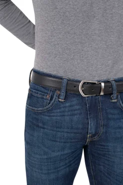 Coffret ceinture deux boucles en cuir