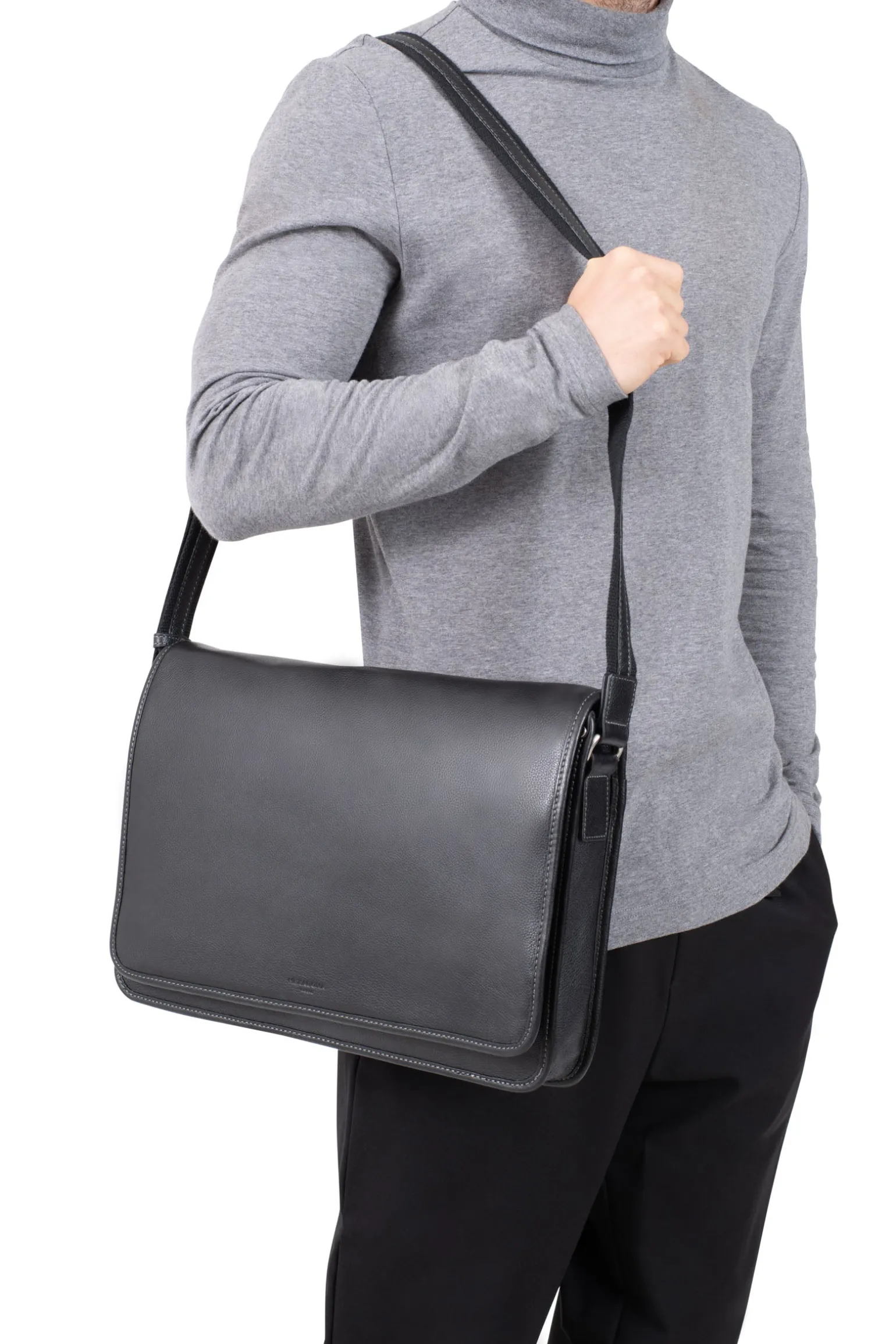 Gibecière - 13" & A4 - Cuir