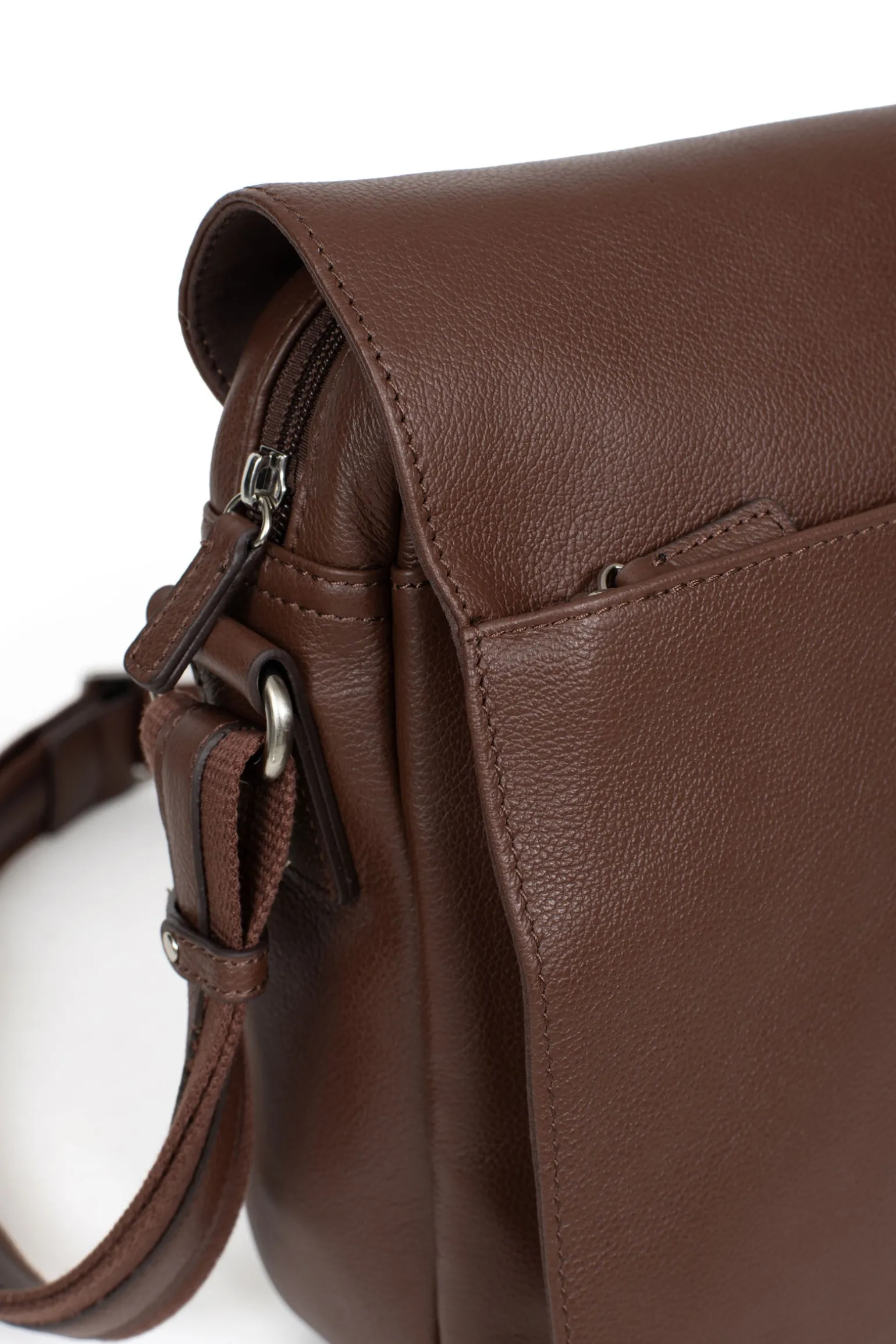 Gibecière - 13" & A4 - Cuir