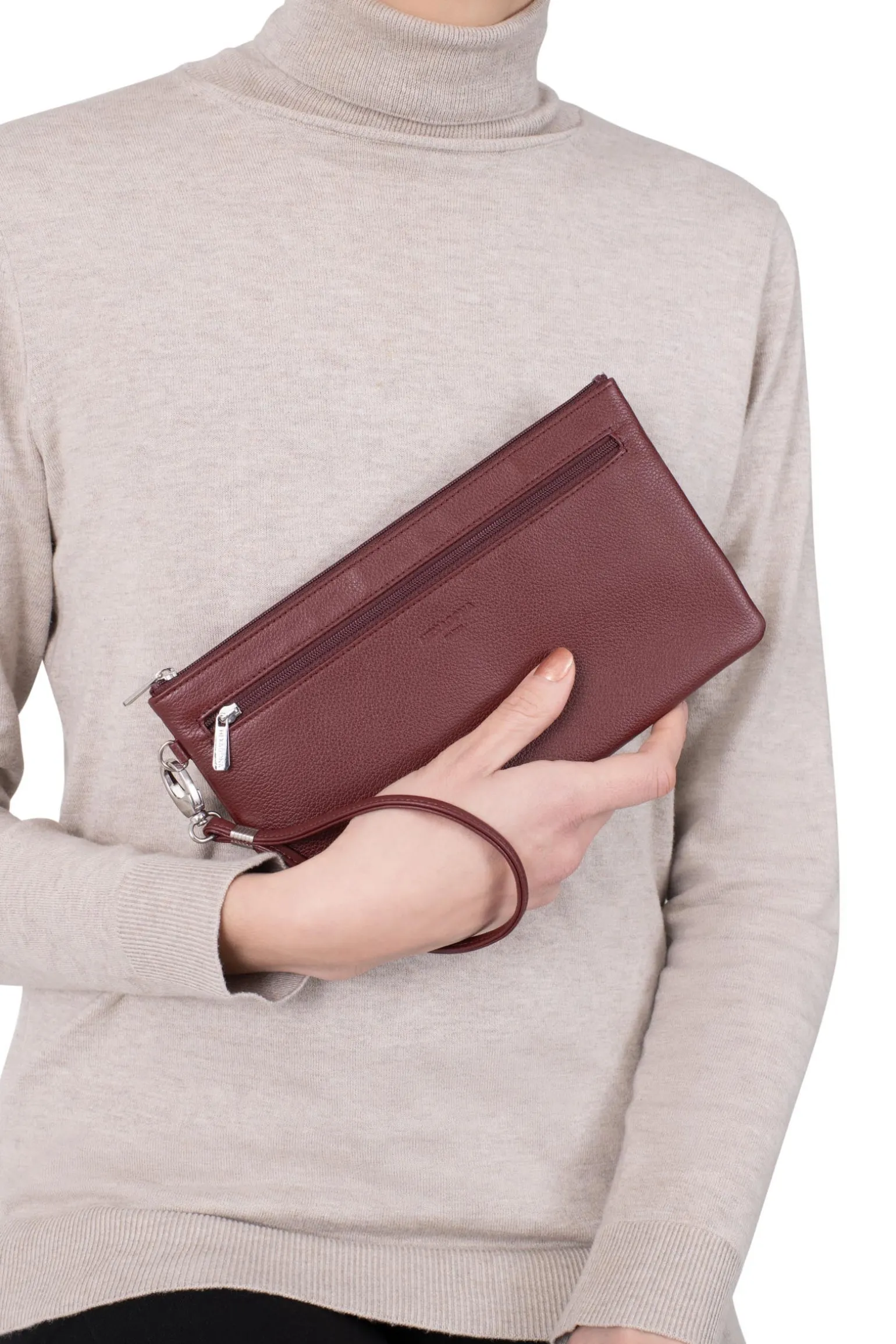 Pochette dragonne - Cuir