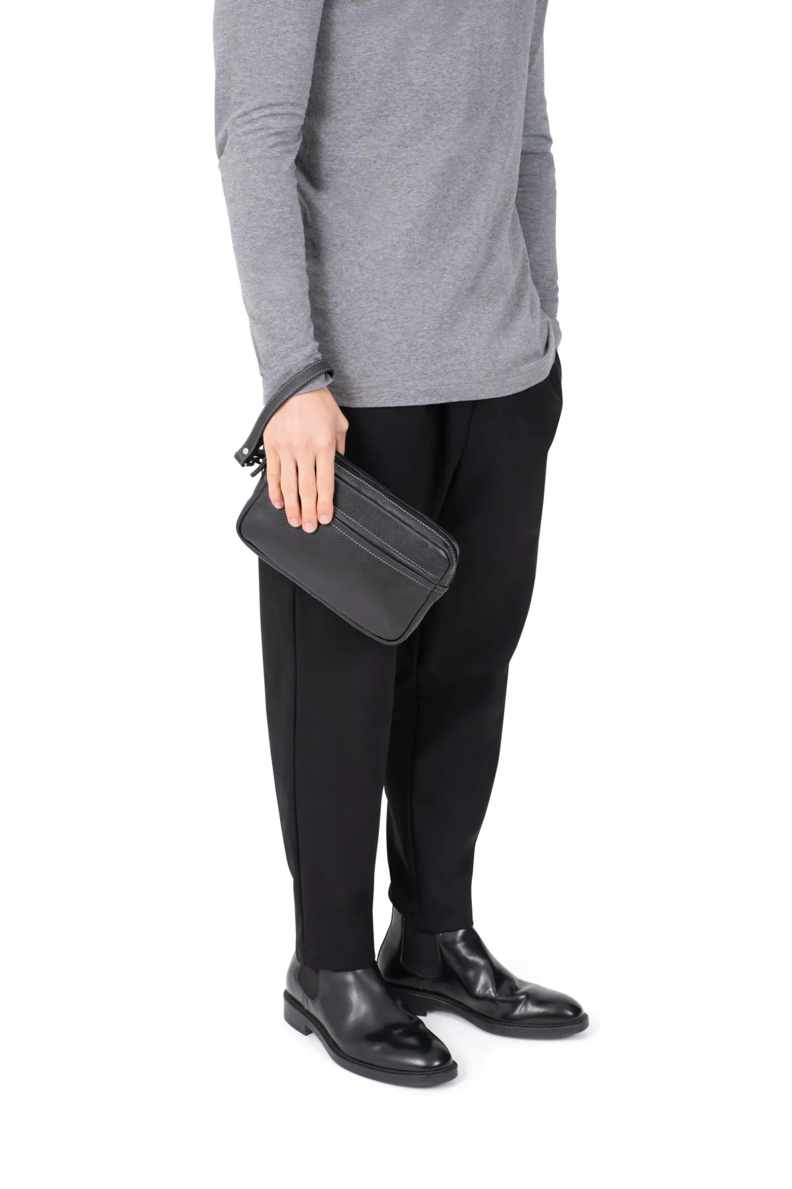 Pochette dragonne - Cuir