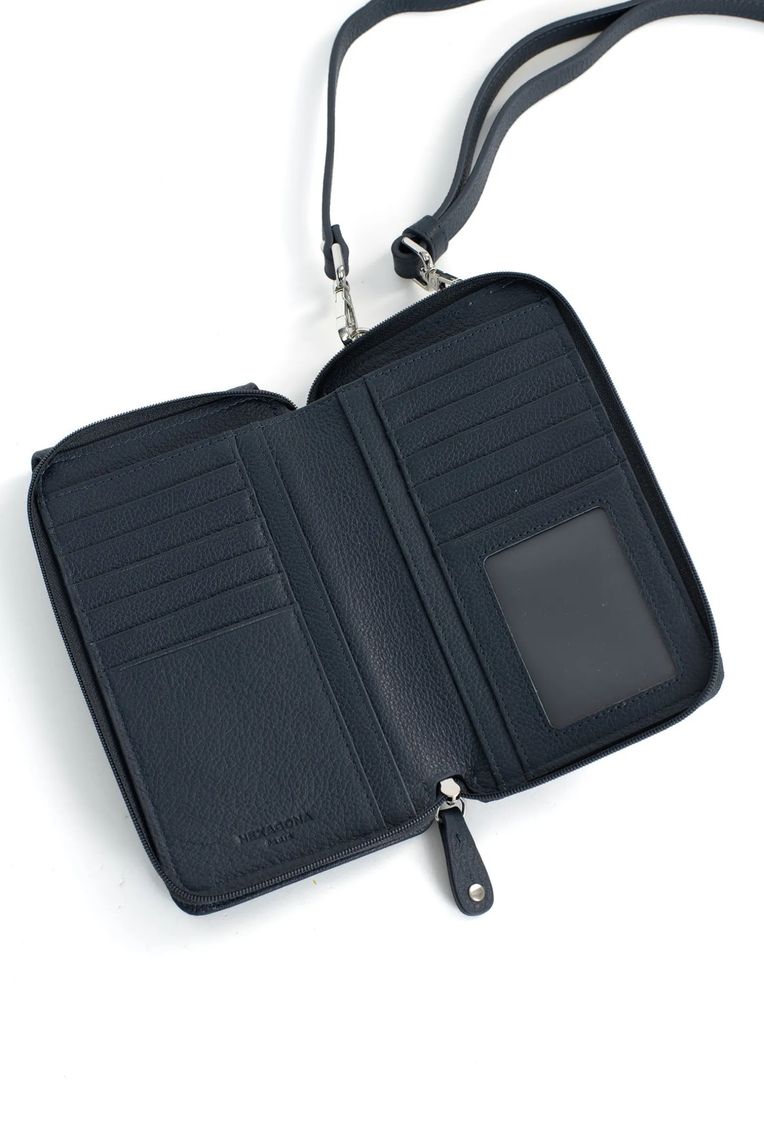 Pochette téléphone avec portefeuille - Cuir