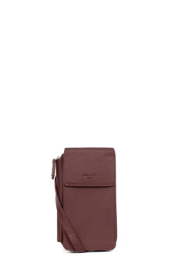 Pochette téléphone avec portefeuille - Cuir