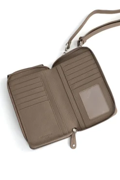 Pochette téléphone avec portefeuille - Cuir