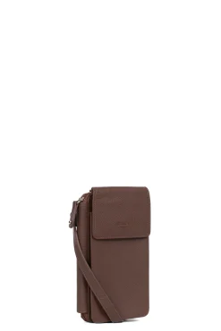 Pochette téléphone avec portefeuille - Cuir