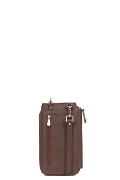Pochette téléphone avec portefeuille - Cuir