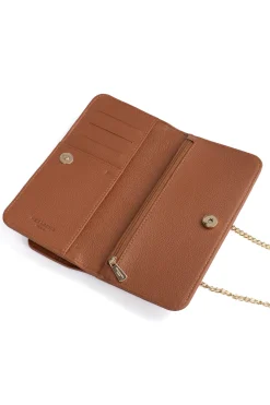 Pochette téléphone avec portefeuille - 1 volet - Stop RFID - Cuir