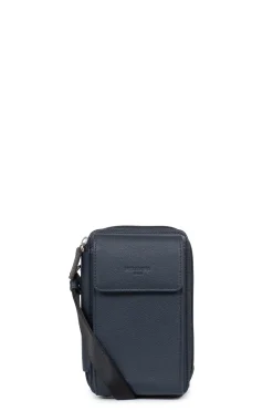Pochette téléphone avec portefeuille - Stop RFID - Cuir