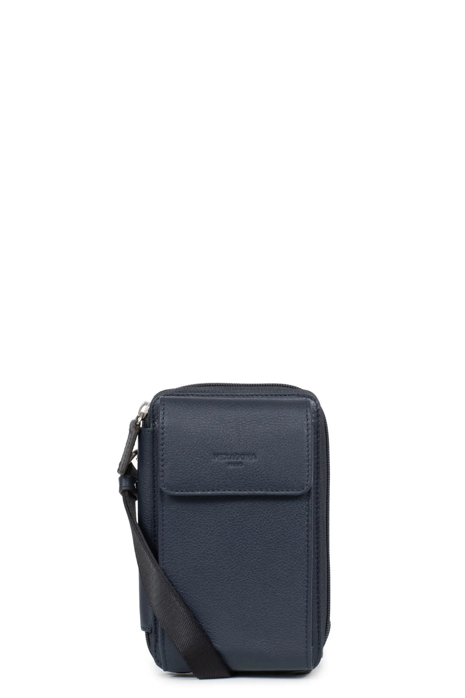 Pochette téléphone avec portefeuille - Stop RFID - Cuir