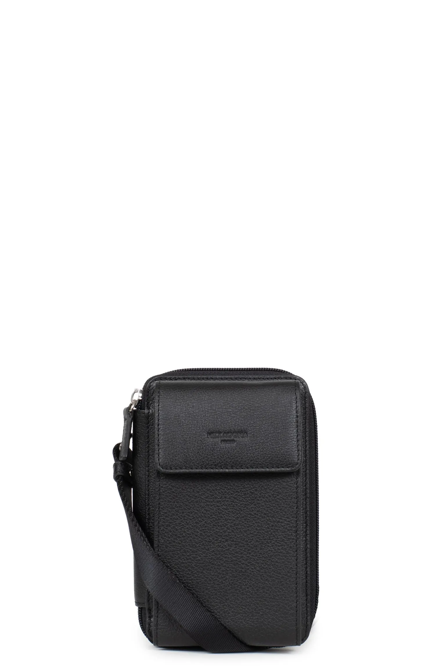 Pochette téléphone avec portefeuille - Stop RFID - Cuir