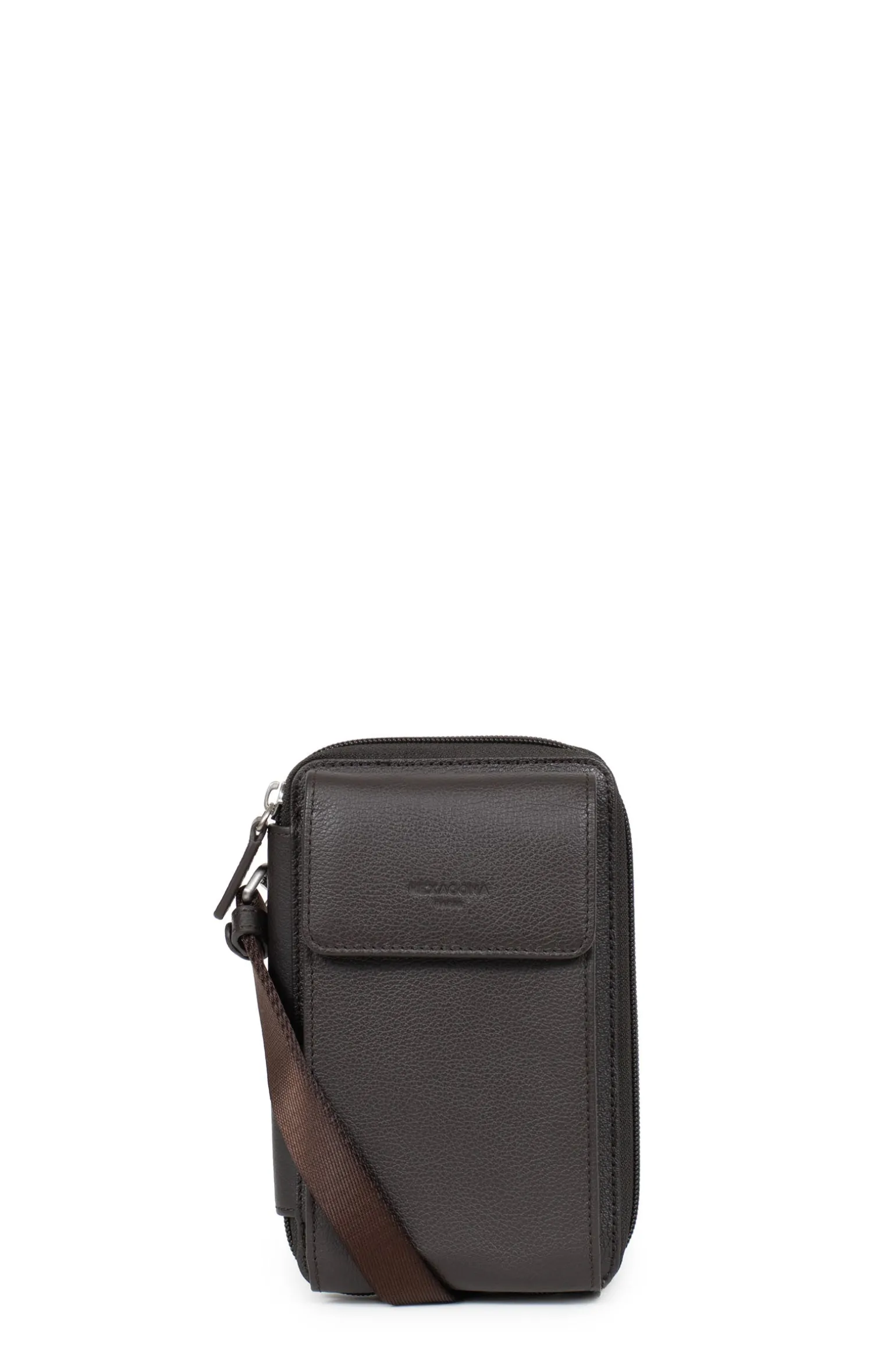 Pochette téléphone avec portefeuille - Stop RFID - Cuir