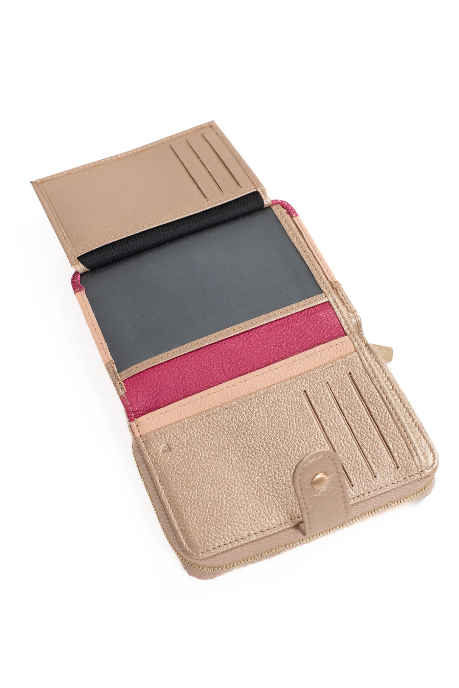 Portefeuille - 2 volets - Stop RFID - Cuir