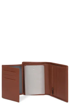 Portefeuille européen - 3 volets - Stop RFID - Cuir