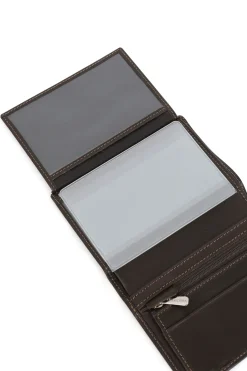 Portefeuille européen - 2 volets - Cuir
