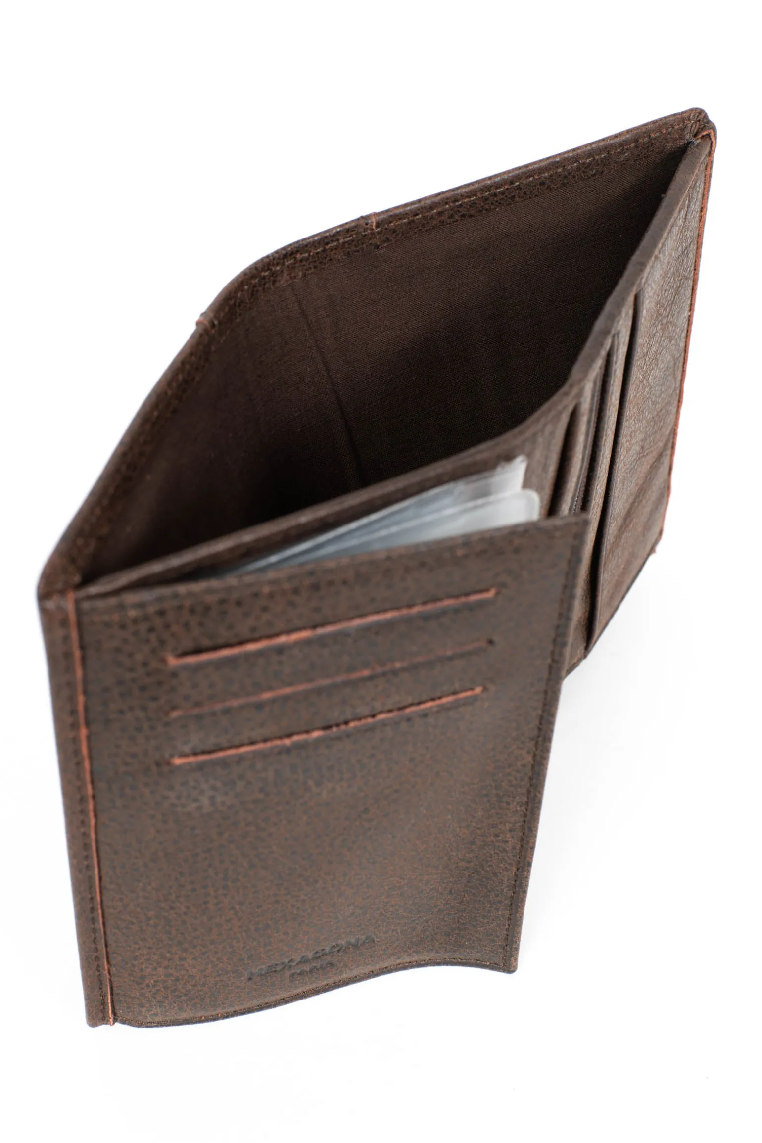 Portefeuille européen - 2 volets - Cuir