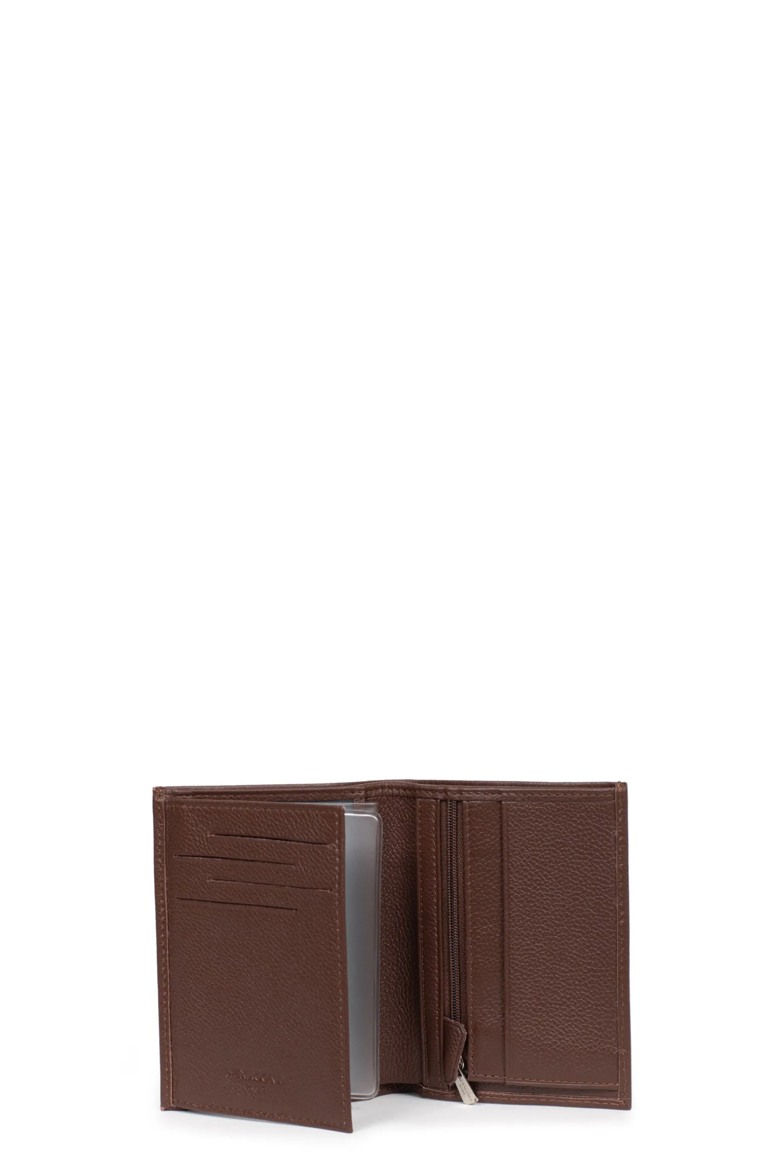Portefeuille européen - 2 volets - Cuir