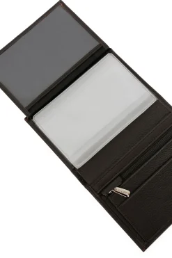 Portefeuille européen - 2 volets - Cuir