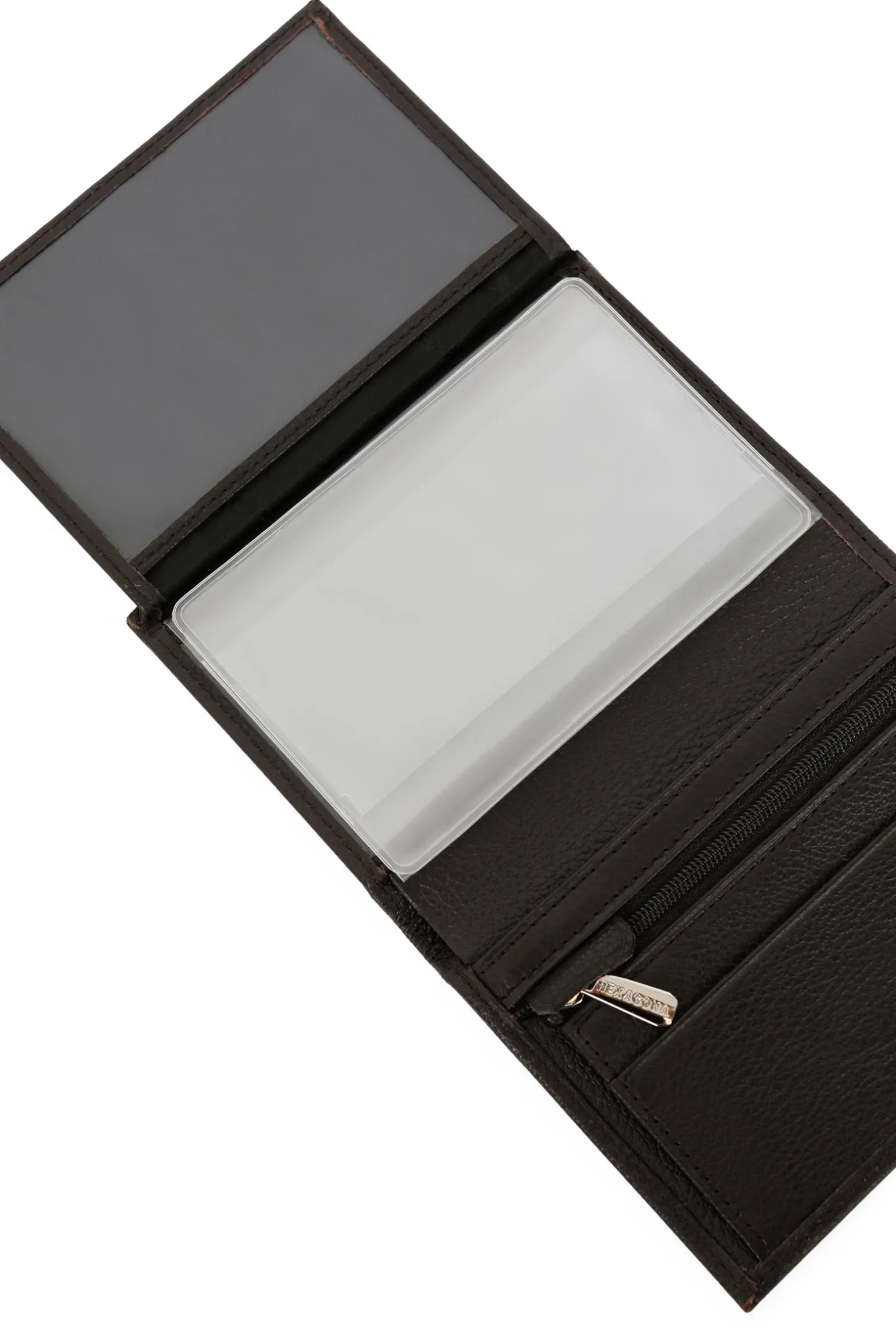 Portefeuille européen - 2 volets - Cuir