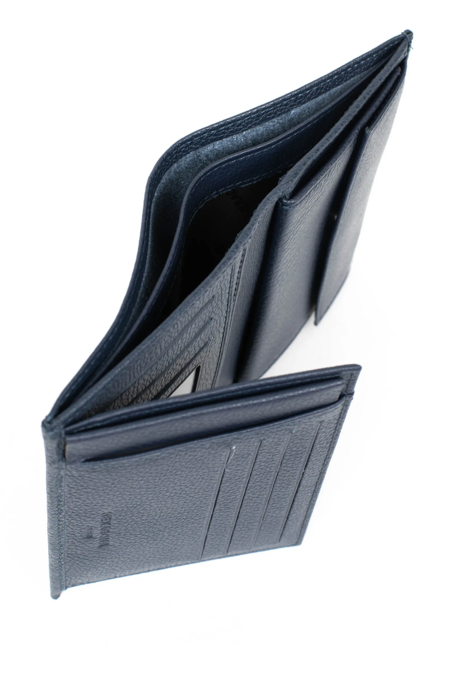Portefeuille européen - 2 volets - Cuir