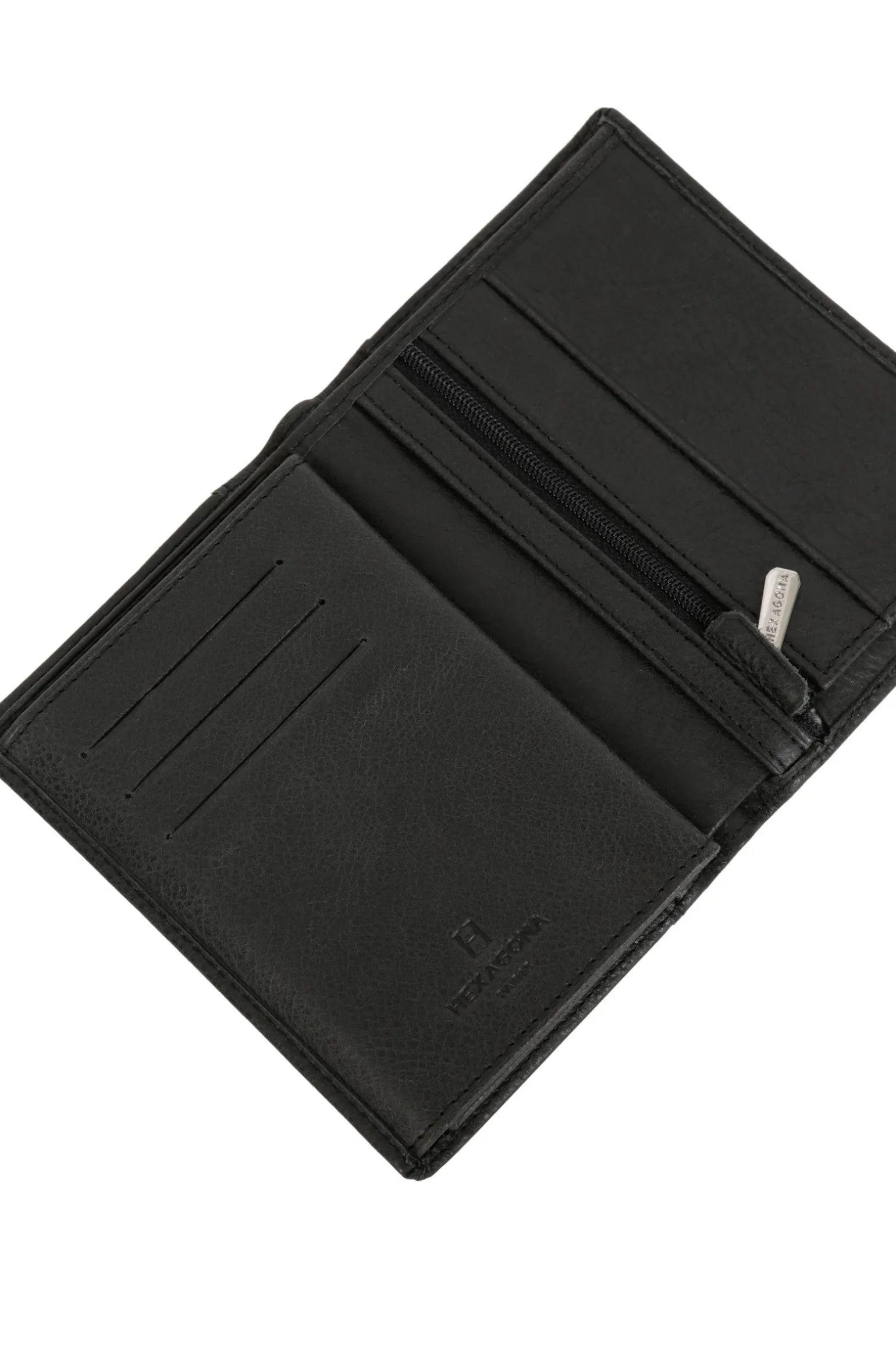 Portefeuille européen - 3 volets - Cuir
