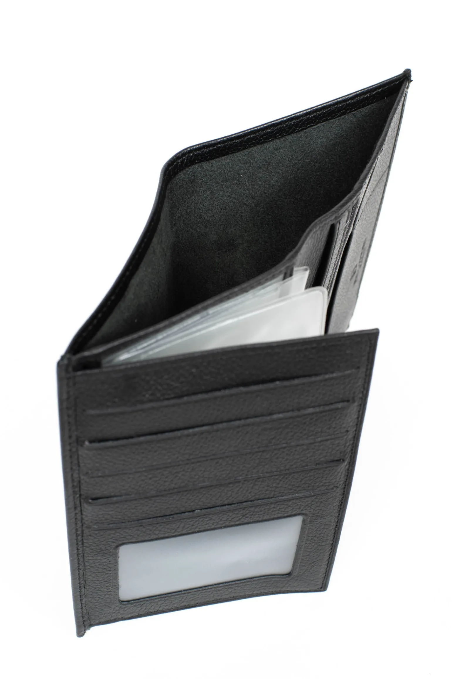 Portefeuille européen - 2 volets - Cuir