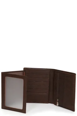 Portefeuille européen - 3 volets - Cuir