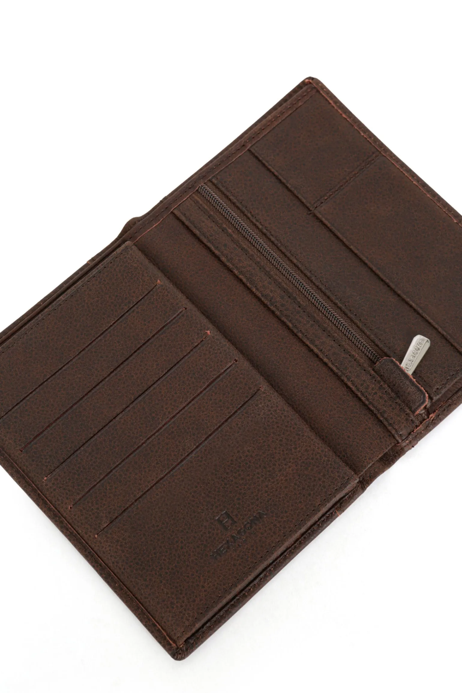 Portefeuille européen - 3 volets - Cuir