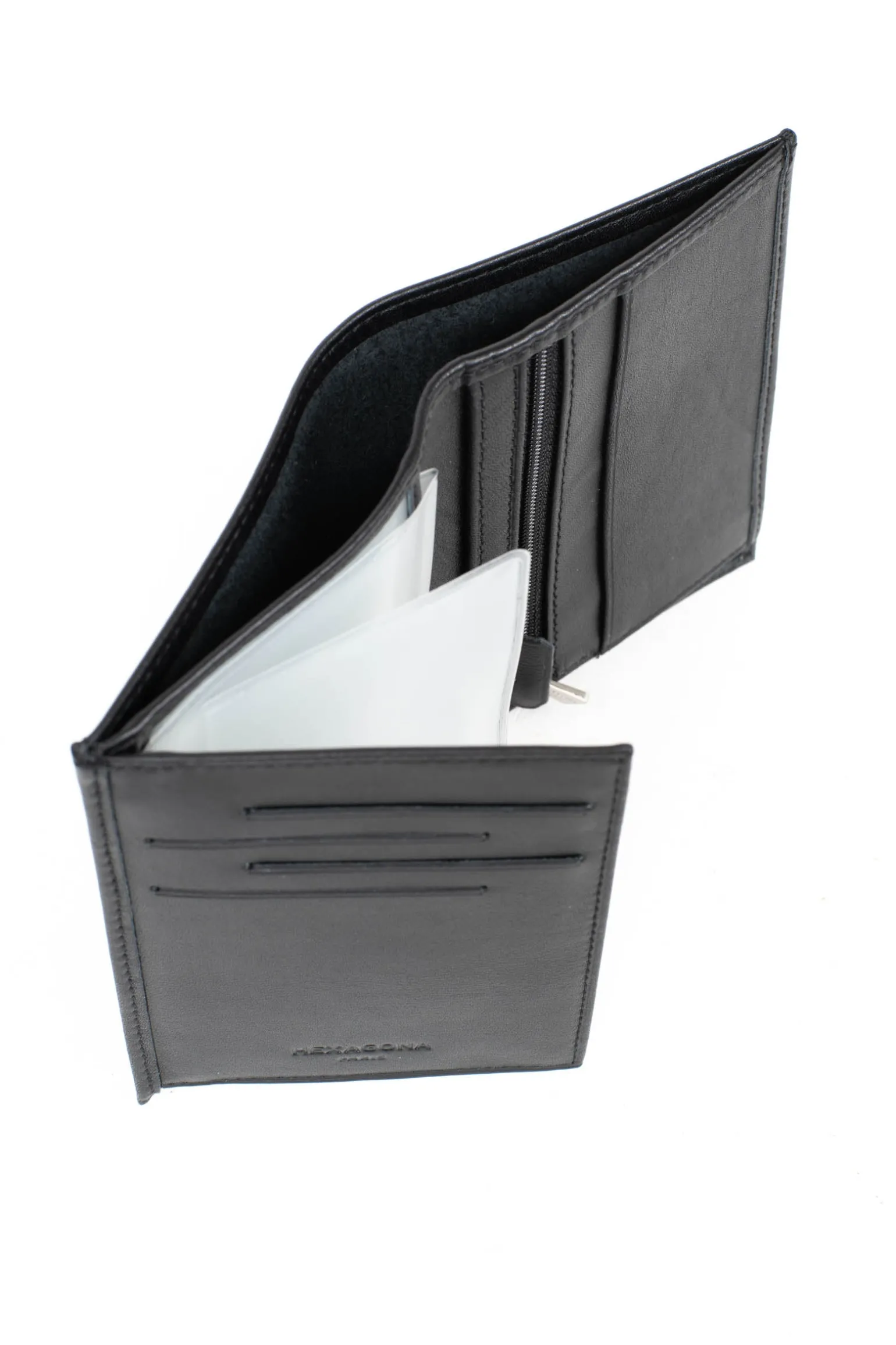 Portefeuille européen - 2 volets - Cuir