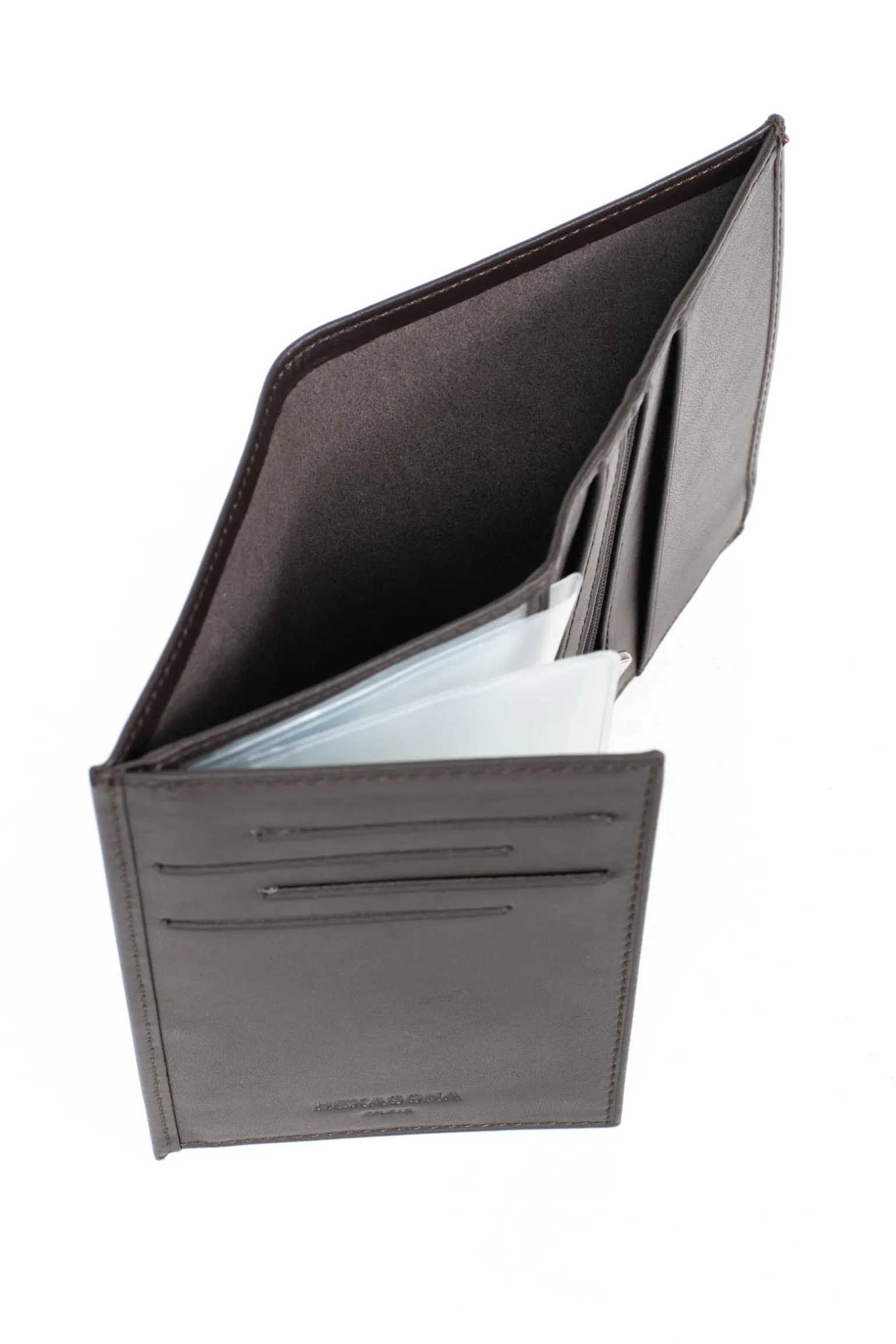 Portefeuille européen - 2 volets - Cuir