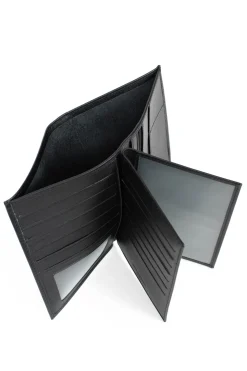 Portefeuille européen - 3 volets - Cuir