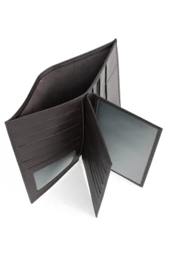 Portefeuille européen - 3 volets - Cuir