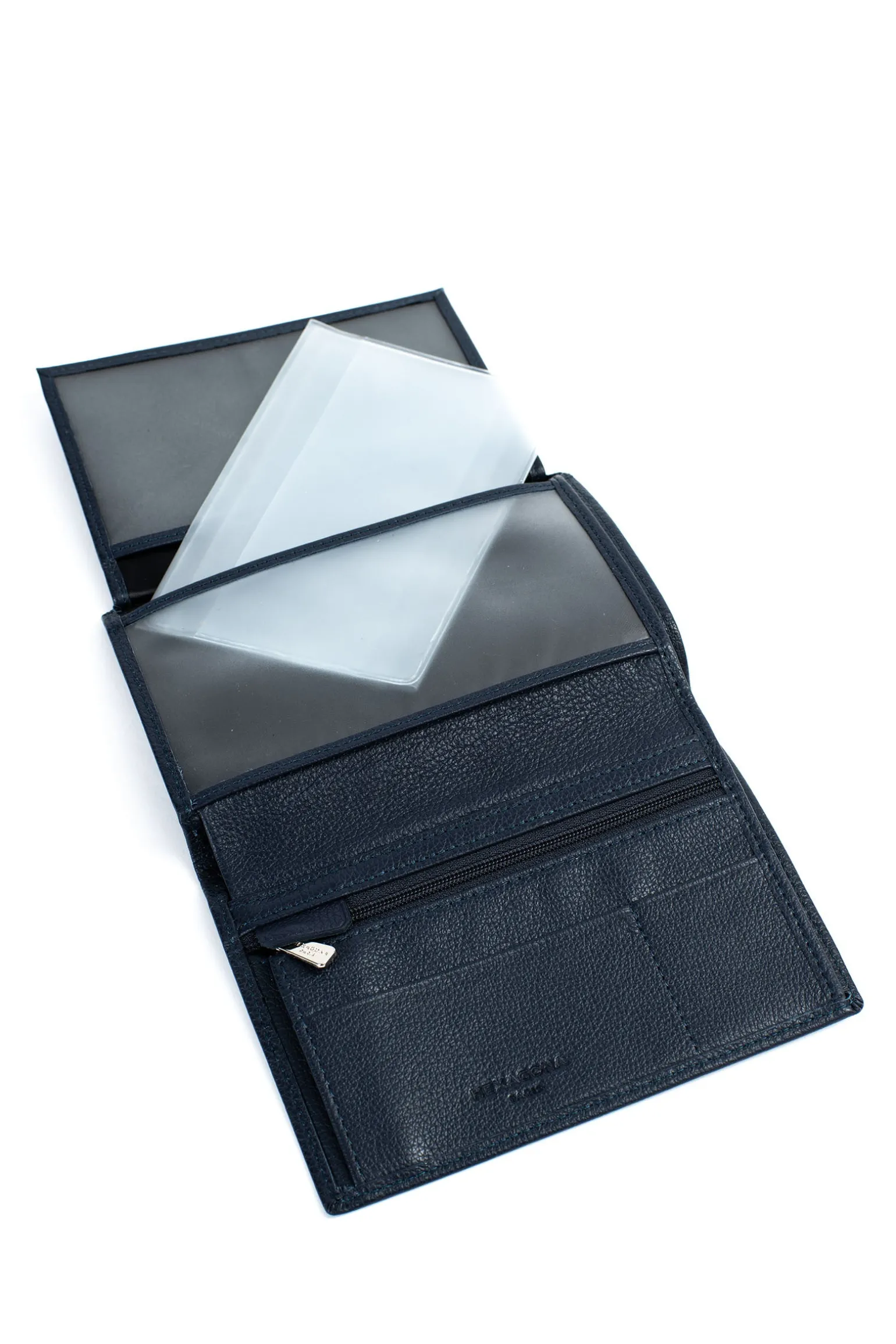 Portefeuille européen - 2 volets - Cuir