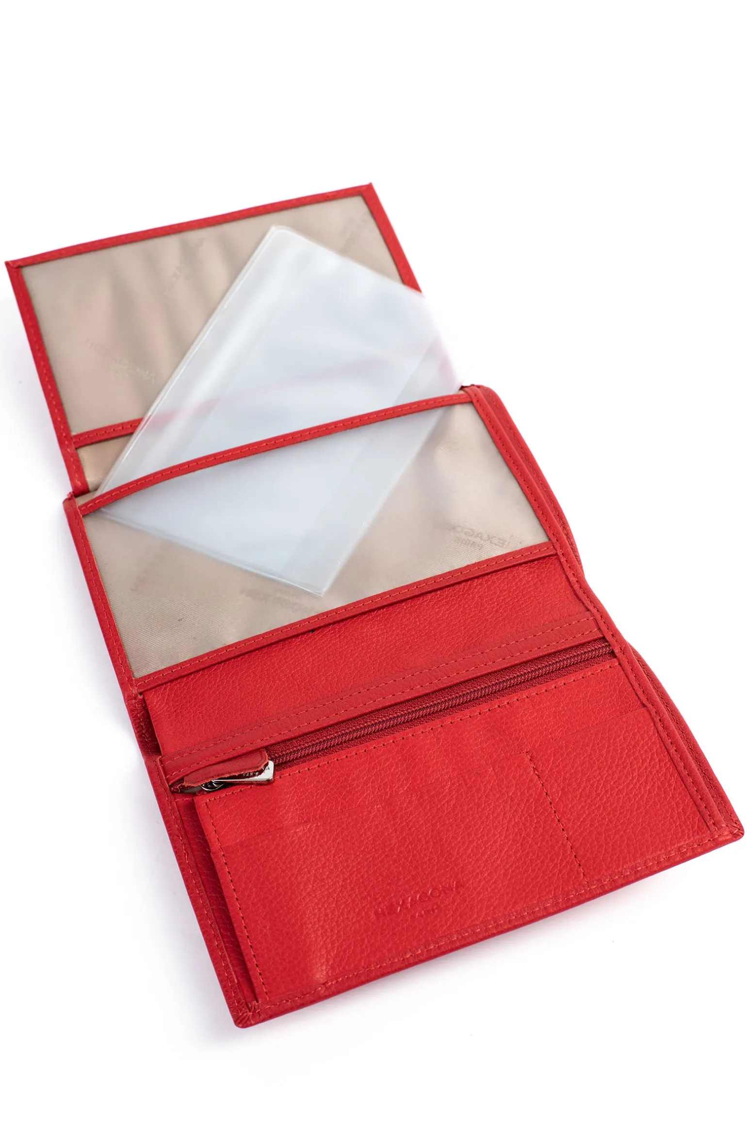 Portefeuille européen - 2 volets - Cuir