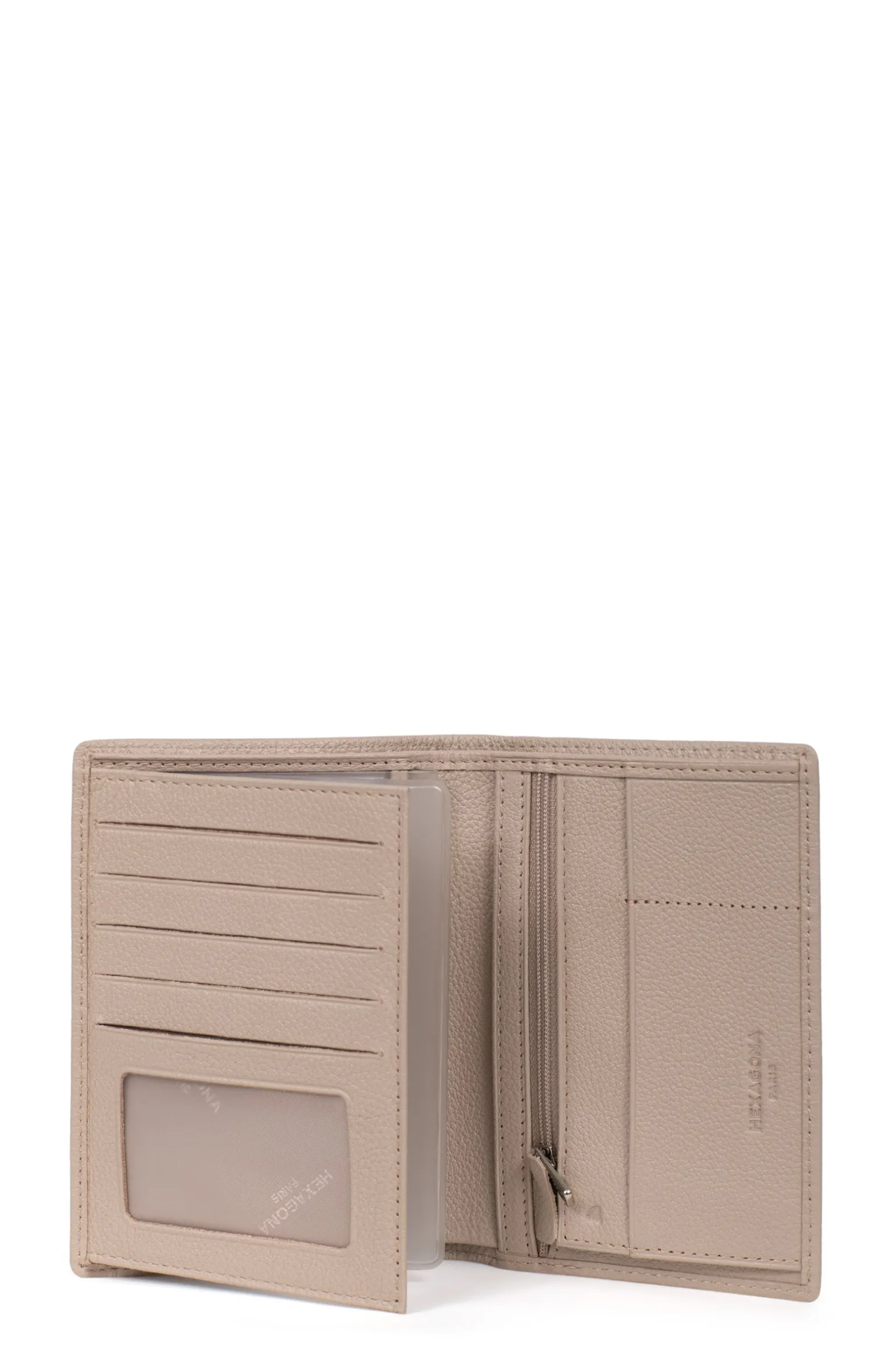 Portefeuille européen - 2 volets - Cuir