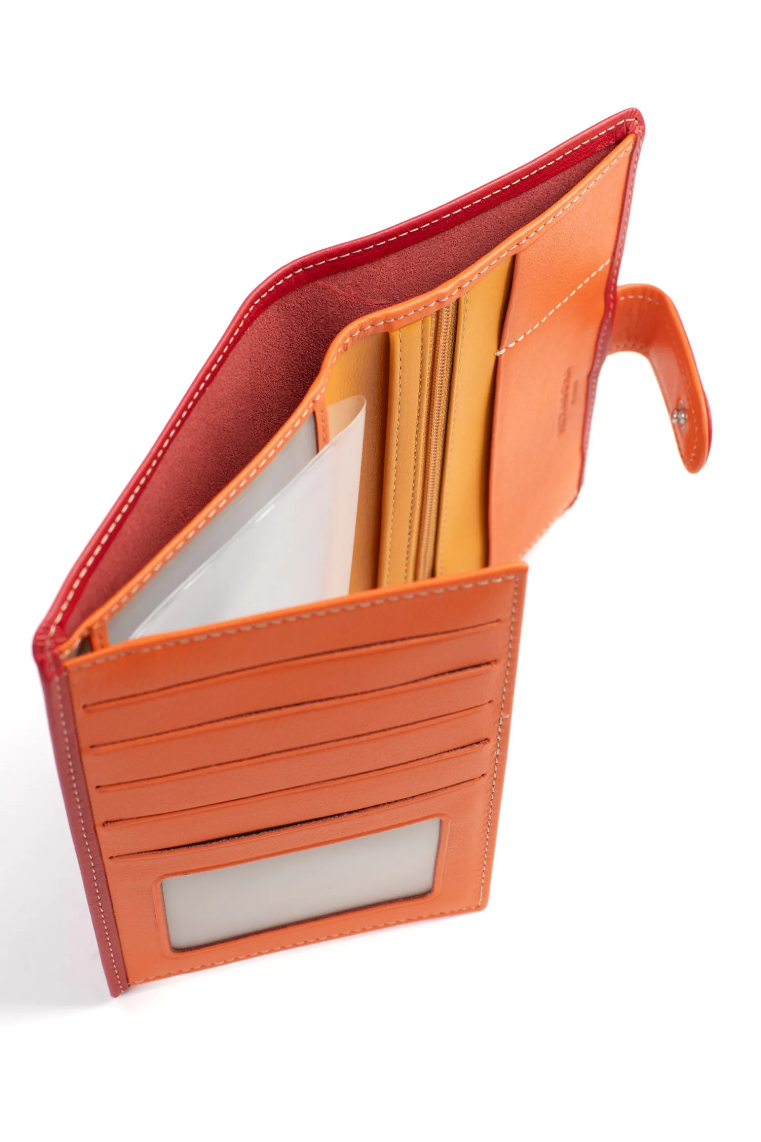 Portefeuille européen - 2 volets - Cuir
